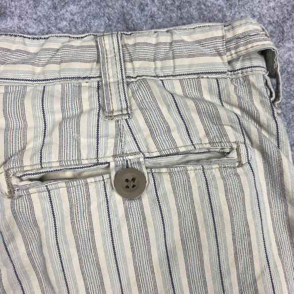Abercrombie & Fitch shorts men’s 30‎ vintage white stripe retro Y2K adjustable - Picture 6 of 16